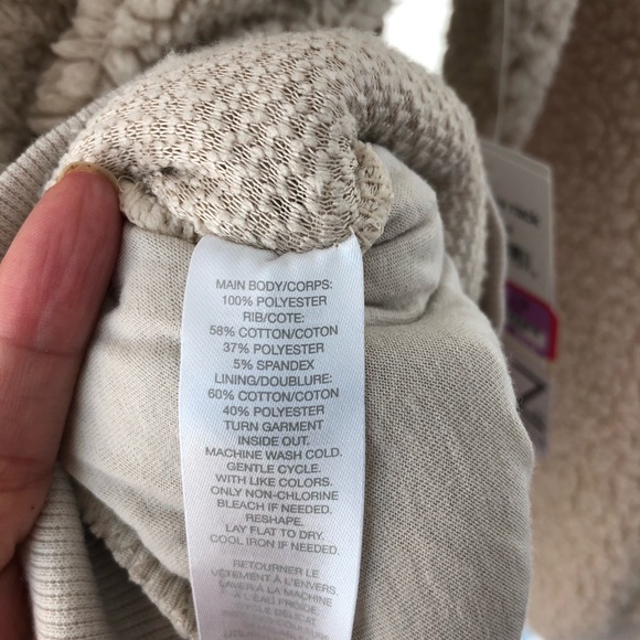 NWT Z by Zella Faux Shearling Pullover Hoo… - Picture 8 of 8